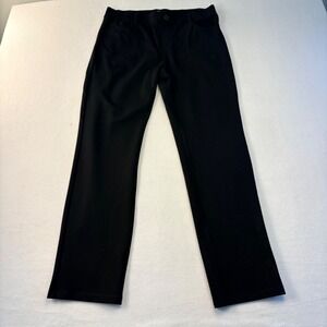 Stelle Dress Pants Womens Large‎ Black Straight Leg Stretch Workwear